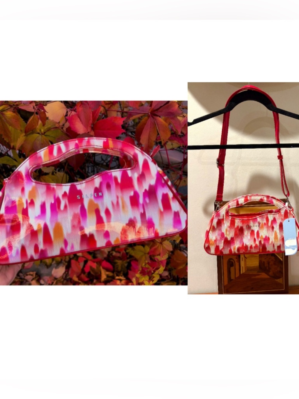 Silfen Studio Crossbody Bag Yrsa Flame Brand New NWT Unique
